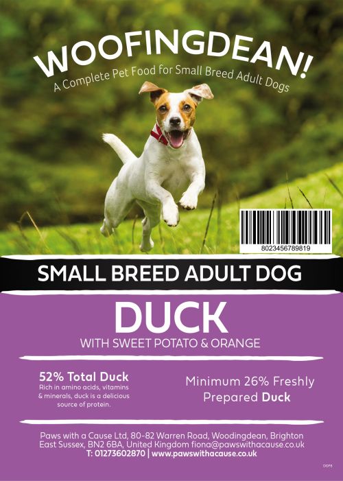 WOOFINGDEAN GRAIN FREE SMALL BREED ADULT DUCK