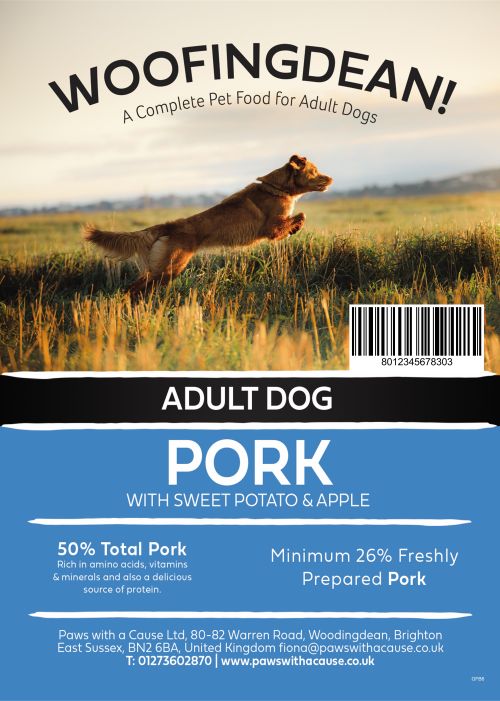 WOOFINGDEAN GRAIN FREE  ADULT PORK