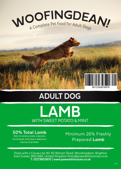 WOOFINGDEAN GRAIN FREE  ADULT LAMB