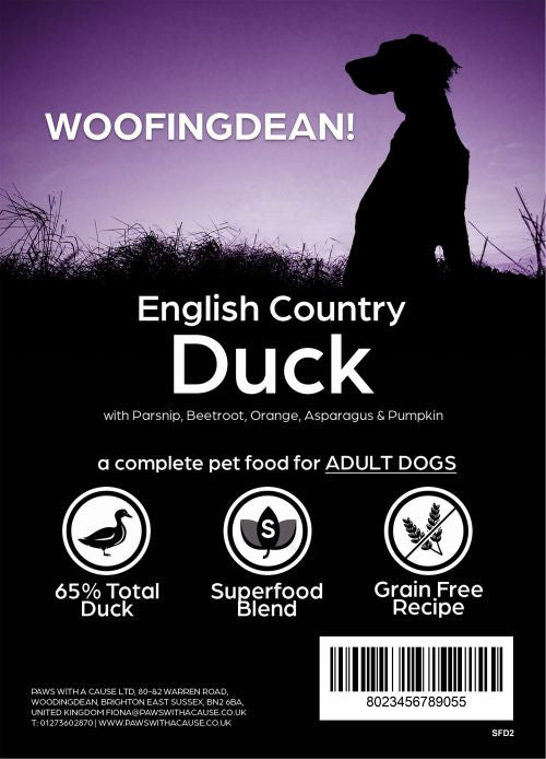 SUPERFOOD 65 ENGLISH COUNTRY DUCK ADULT DOG FOOD