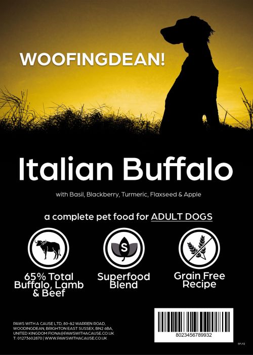 SUPERFOOD 65 ITALIAN BUFFALO WITH LAMB AND BEEF  ADULT DOG FOOD